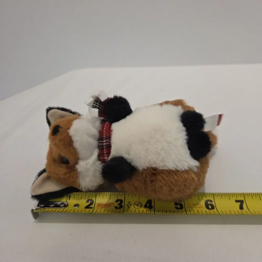 Douglas Winter Friends Fox with Red Plaid scarf Plush Toy Stuffed Animal Beans
